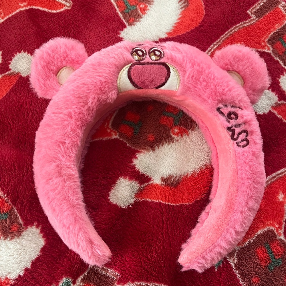 Disney Pink Plush Bear Headband
